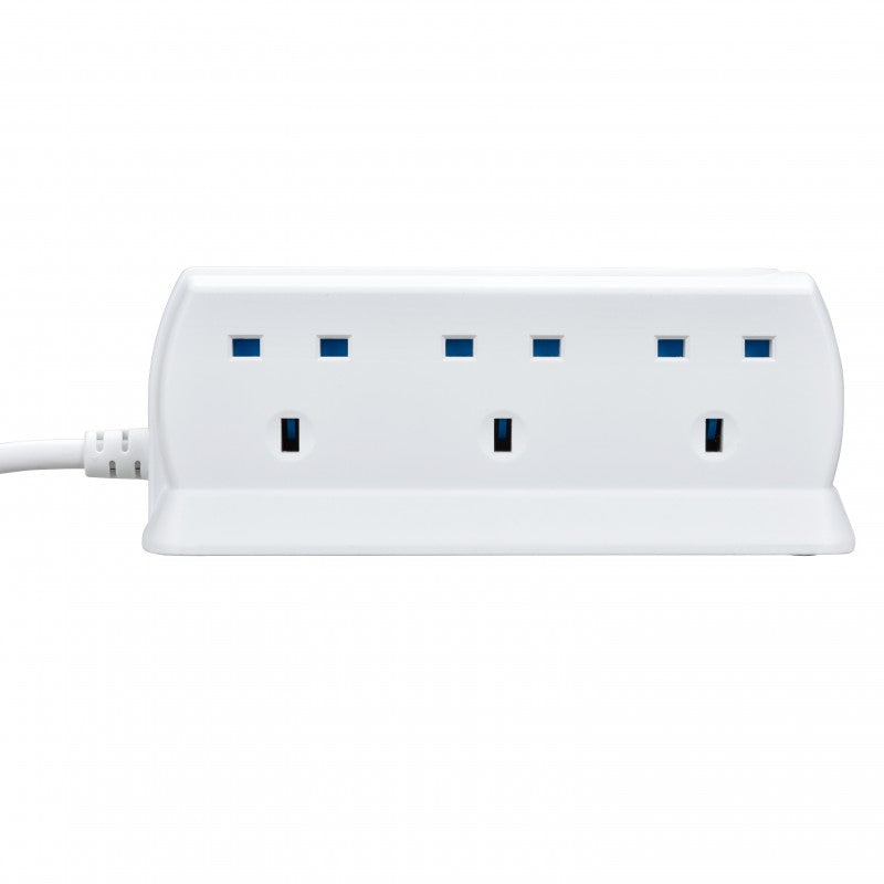 Masterplug SRGDU62MW2 6位13A USB防雷電源拖板 (2米) Masterplug SRGDU62MW2 6位13A USB防雷電源拖板 (2米)